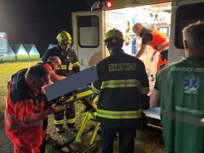 Pět pozemních posádek a letecká záchranná služba ZZS JčK zasahovaly na Jindřichohradecku u hromadného zasažení bleskem